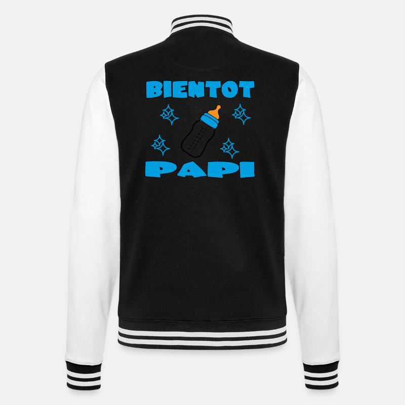 BALD OPA - College-Sweatjacke - Schwarz/Weiß