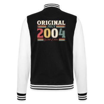 20th Birthday Original July 2004 Vintage 2004 - College Sweat Jacket - black/white - Back - Marisol (170cm)