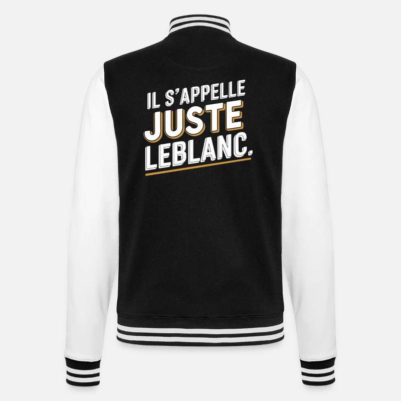 Il s'appelle juste Leblanc - Veste Teddy - noir/blanc
