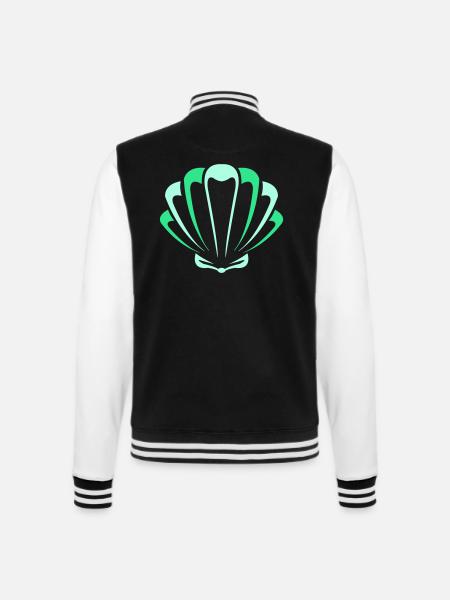 shell - College Sweat Jacket - black/white