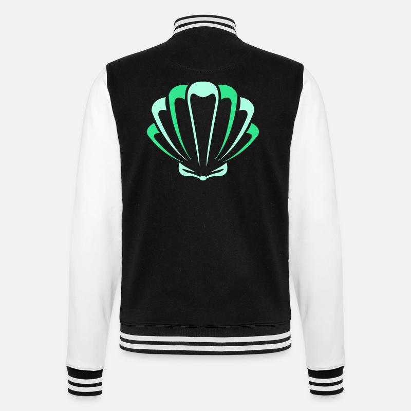 shell - College Sweat Jacket - black/white