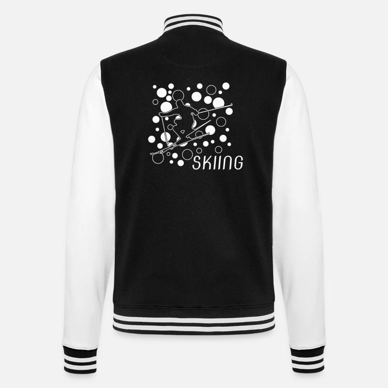 Skiing Ski ski - College-Sweatjacke - Schwarz/Weiß