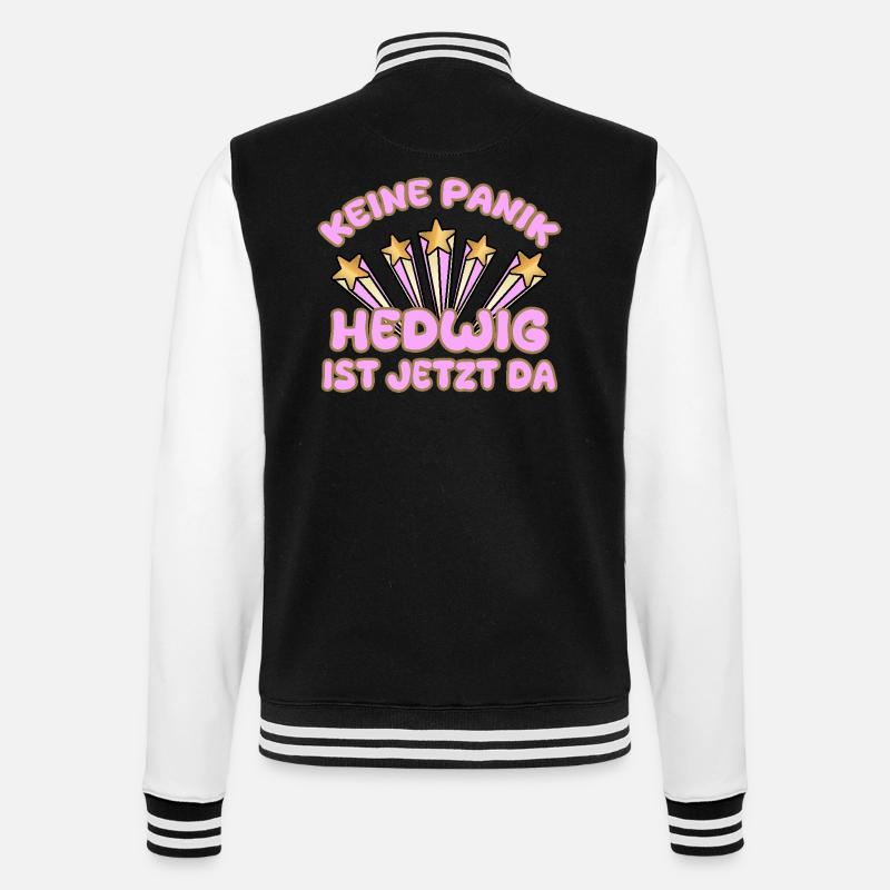 Hedwig - College Sweat Jacket - black/white