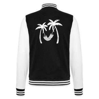palms relax - College-Sweatjacke - Schwarz/Weiß - Hinten - Marisol (170cm)