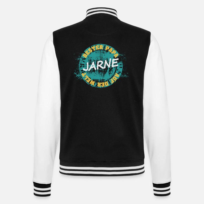 Father's Day Jarne - College Sweat Jacket - black/white