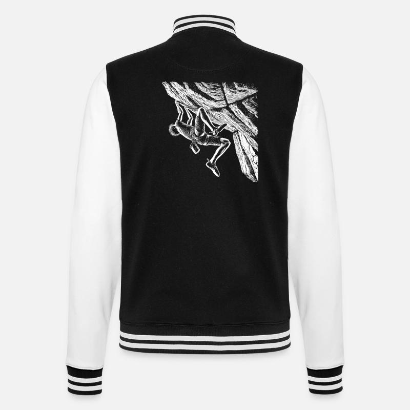 Grimper - Veste Teddy - noir/blanc