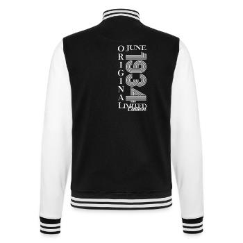 Original Juni 1934 Jahrgang 1934 Geburtstag 1934 - College-Sweatjacke - Schwarz/Weiß - Hinten - Marisol (170cm)