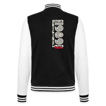 34e anniversaire Original Octobre Année 1989 - Veste Teddy - noir/blanc - Dos - Marisol (170cm)