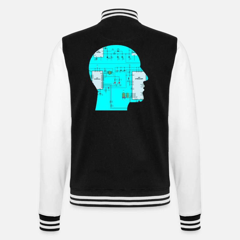 Electrical engineering circuit - College Sweat Jacket - black/white