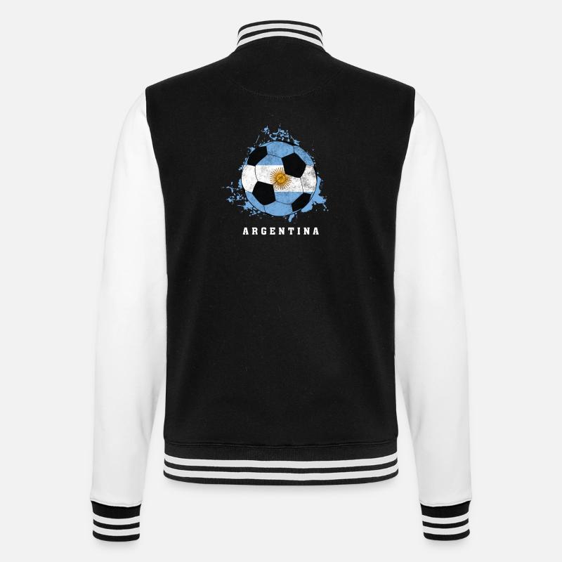  de l'Argentine - Veste Teddy - noir/blanc