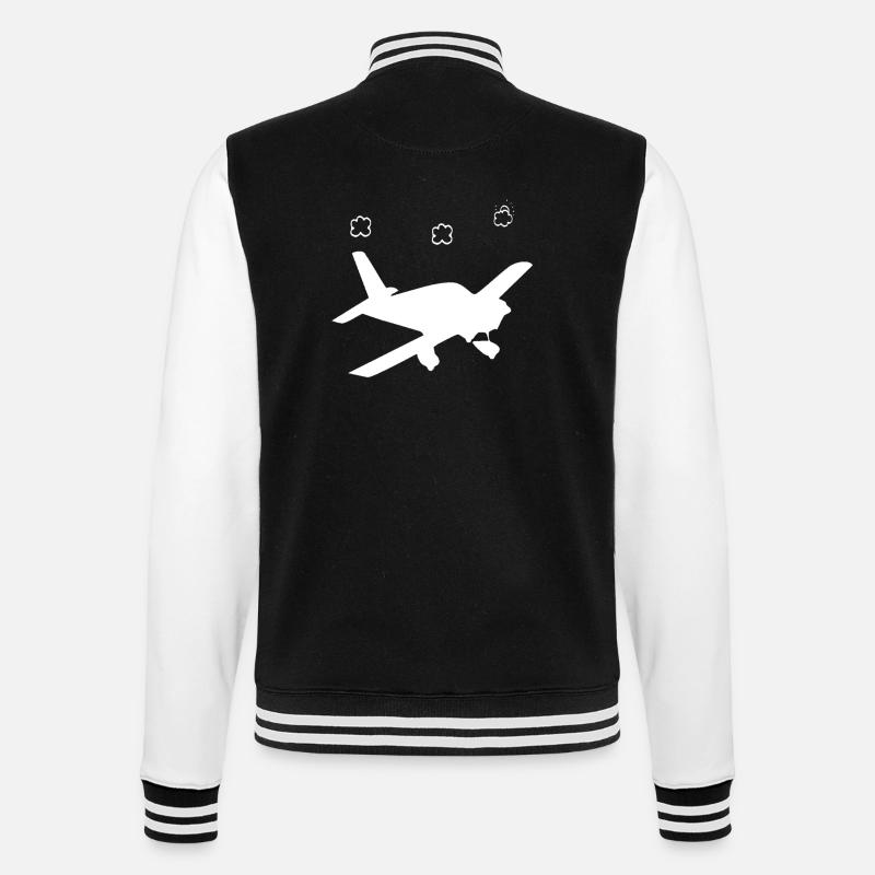 avion - Veste Teddy - noir/blanc
