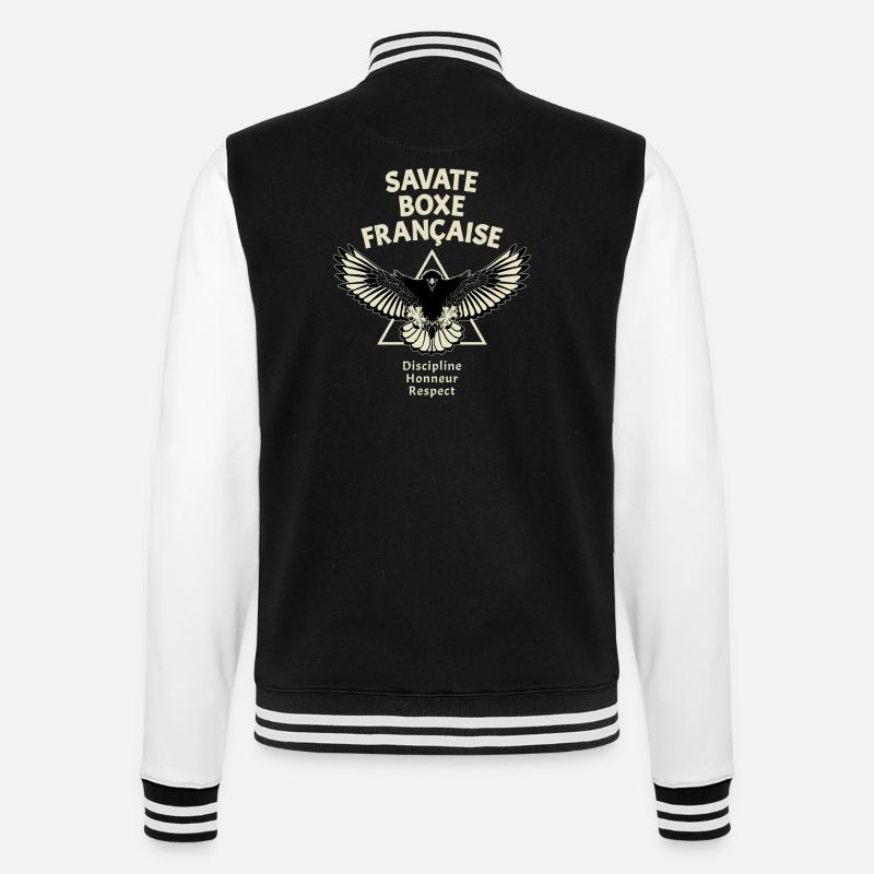 Savate Kickboxing Eagle - Veste Teddy - noir/blanc