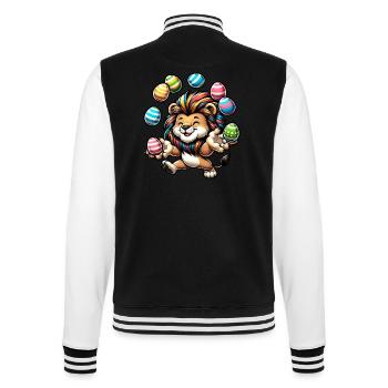 Oster Löwe & Ratte Jongleure - College-Sweatjacke - Schwarz/Weiß - Hinten - Marisol (170cm)