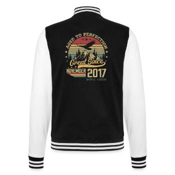 7 ans Vieilli à la Perfection né : novembre 2017 - Veste Teddy - noir/blanc - Dos - Marisol (170cm)