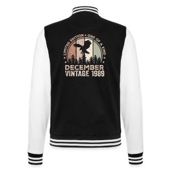 Incomparable depuis décembre 1989 35 Anniversaire - Veste Teddy - noir/blanc - Dos - Marisol (170cm)