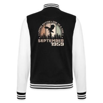 Incomparable depuis septembre 1959 65 Anniversaire - Veste Teddy - noir/blanc - Dos - Marisol (170cm)
