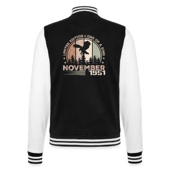 Incomparable since November 1951 73 Anniversary - College Sweat Jacket - black/white - Back - Marisol (170cm)