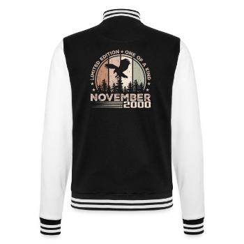 Incomparable since November 2000 24 Anniversary - College Sweat Jacket - black/white - Back - Marisol (170cm)