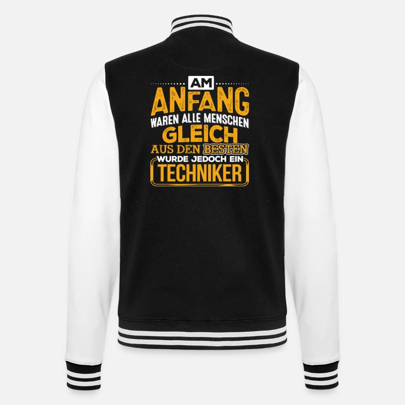 TECHNIKER - Der Beste - College-Sweatjacke - Schwarz/Weiß