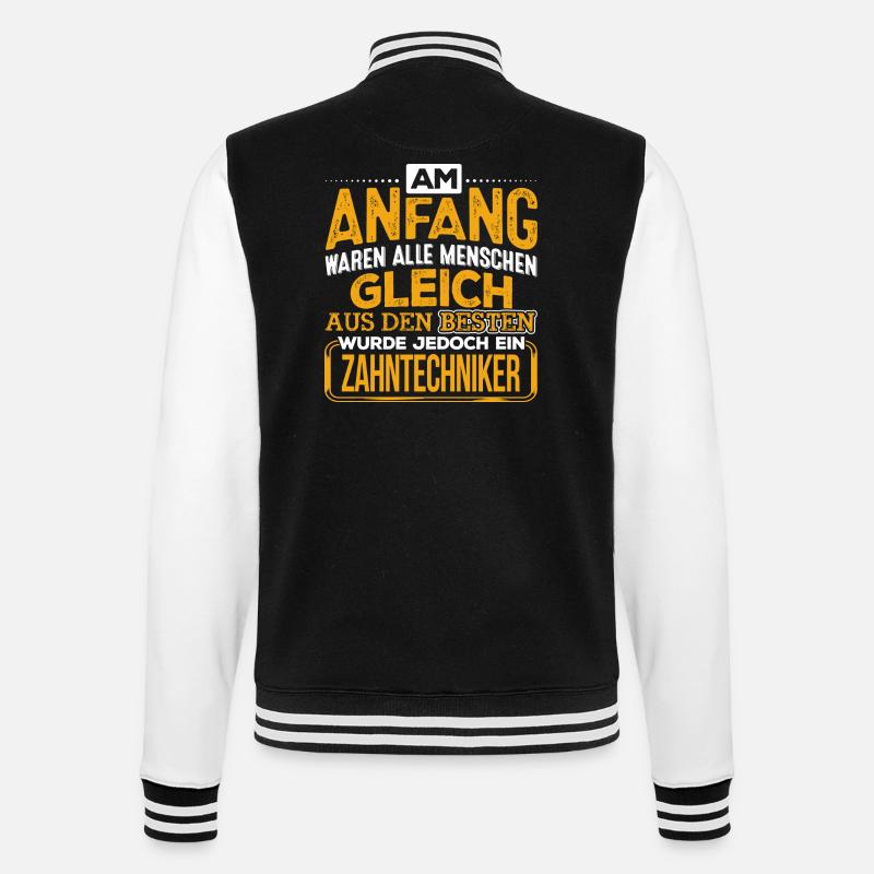 ZAHNTECHNIKER - Der Beste - College-Sweatjacke - Schwarz/Weiß