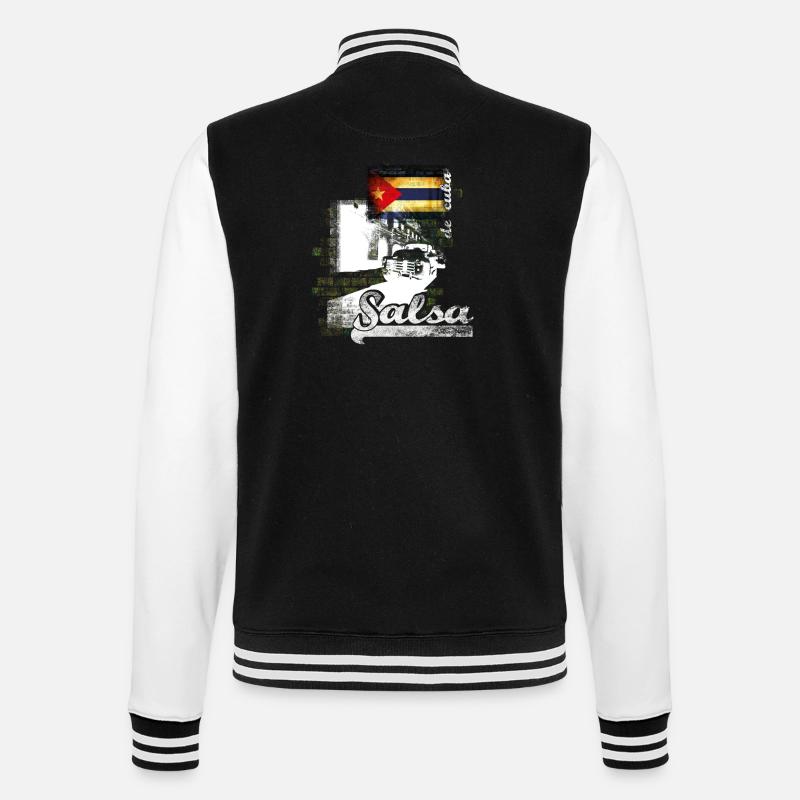 kl_salsa12 - College-Sweatjacke - Schwarz/Weiß