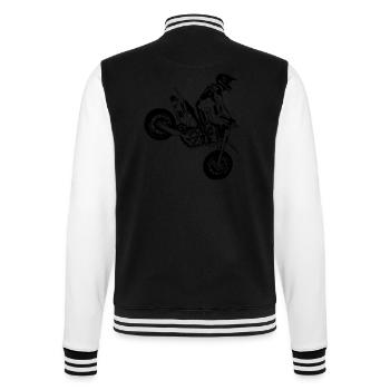 Supermoto - College-Sweatjacke - Schwarz/Weiß - Hinten - Marisol (170cm)