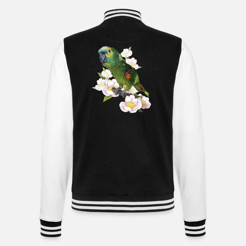 The blue-fronted amazon - College Sweat Jacket - black/white