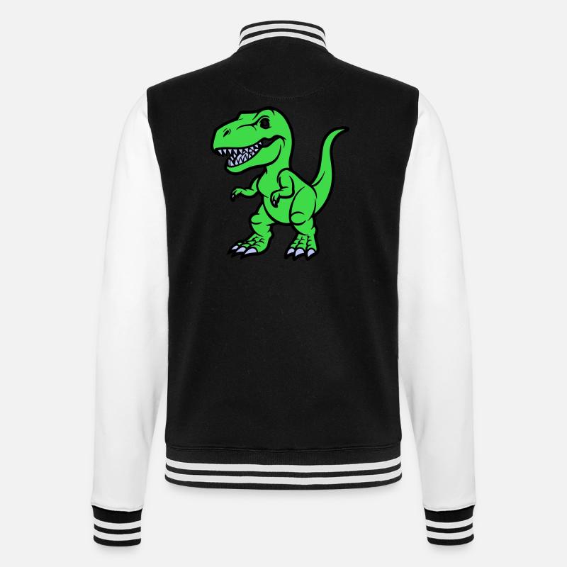 T Rex Comic - College Sweat Jacket - black/white