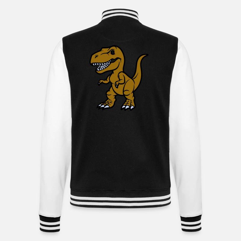 T Rex Comic - College-Sweatjacke - Schwarz/Weiß