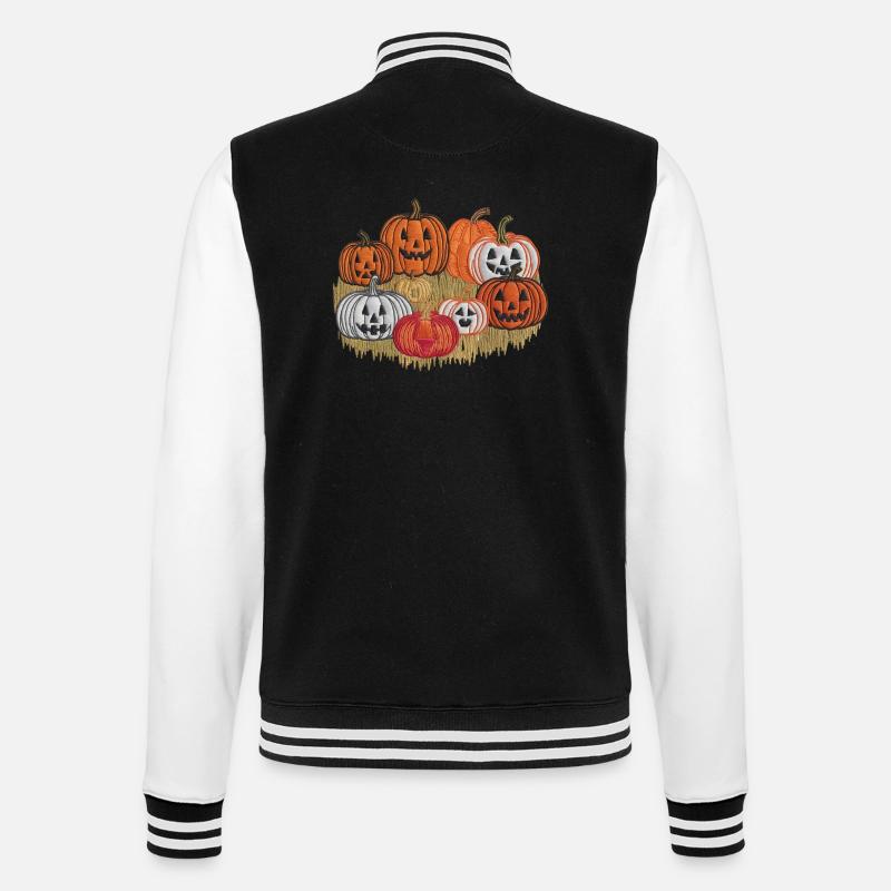 Perles d’Halloween - Veste Teddy - noir/blanc