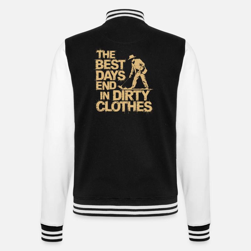 Dein Schatz wartet - College-Sweatjacke - Schwarz/Weiß