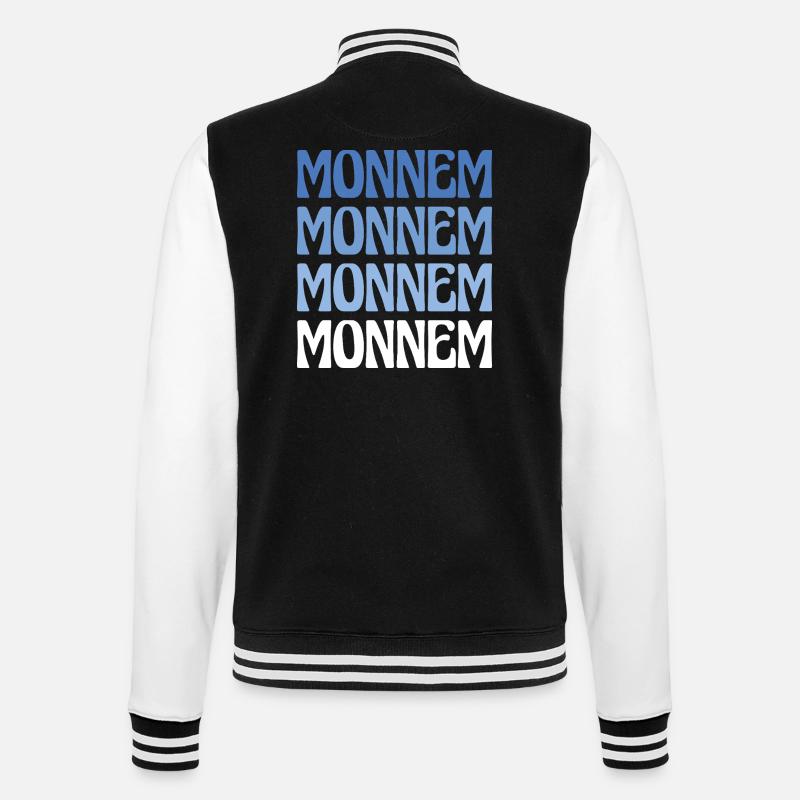 Monnem Mannheim Dialect Gift - Veste Teddy - noir/blanc