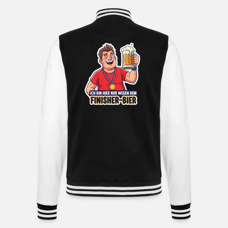 Finisher-Bier - College-Sweatjacke - Schwarz/Weiß
