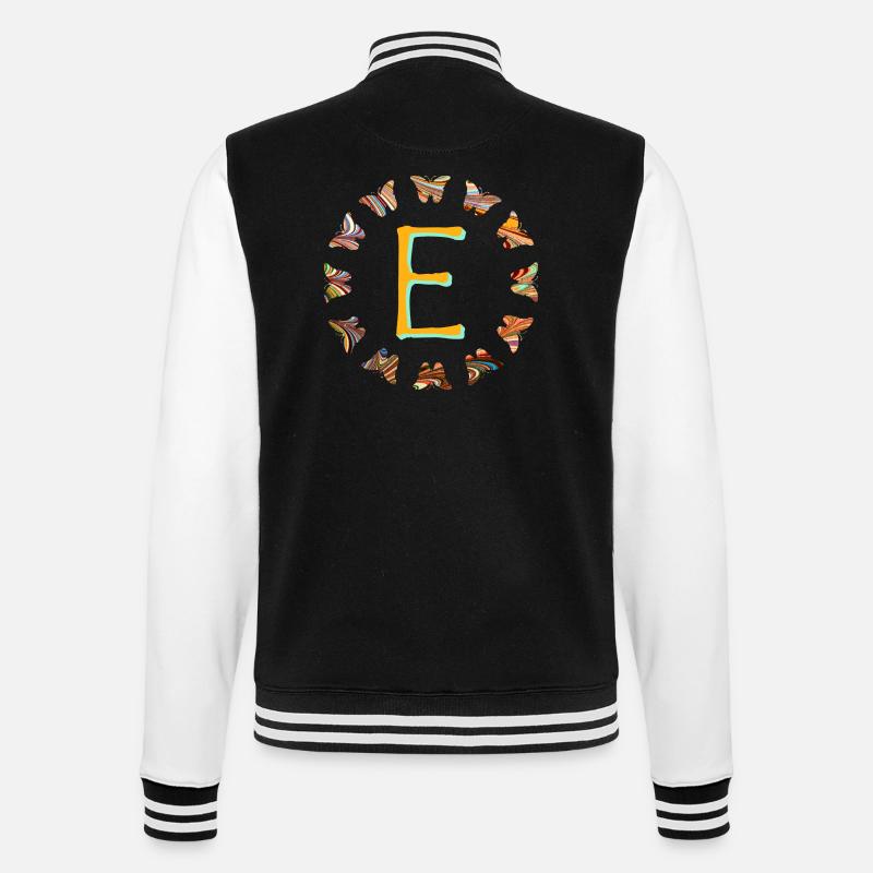 schmetterlinge e 56 e - College-Sweatjacke - Schwarz/Weiß