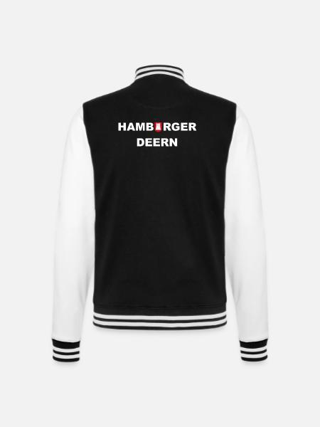 Hamburger Deern - College-Sweatjacke - Schwarz/Weiß