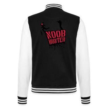 Shooter Noob Hunter Blut Tropfen Graffiti - College-Sweatjacke - Schwarz/Weiß - Hinten - Marisol (170cm)