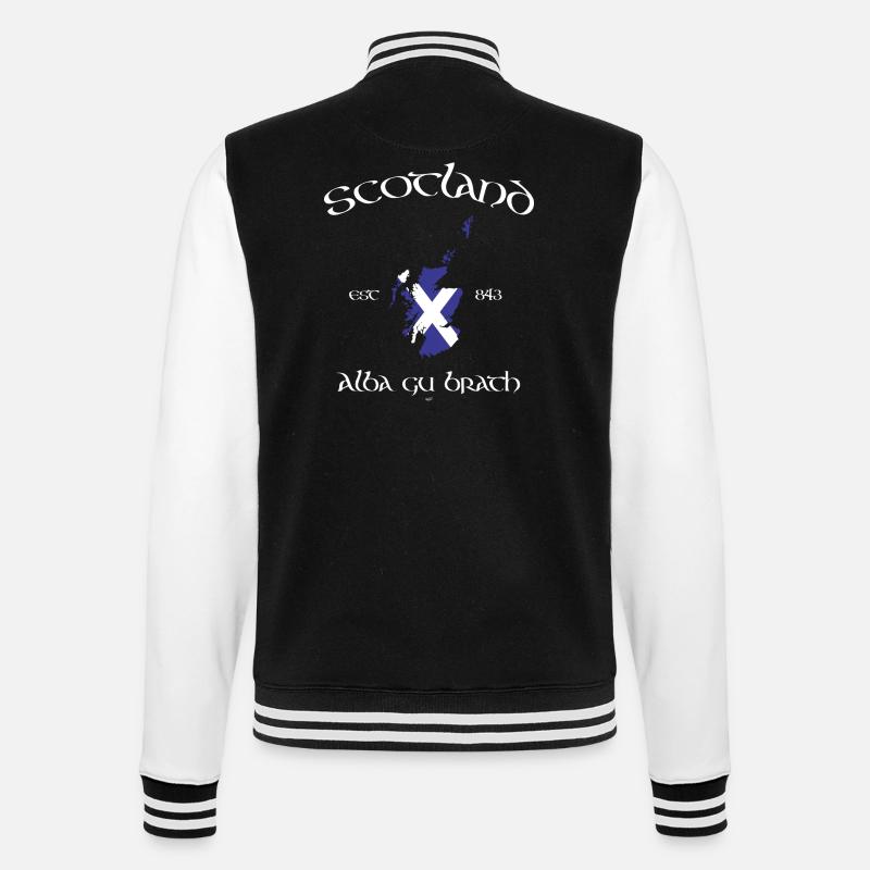 Scotland Map Flag - Veste Teddy - noir/blanc