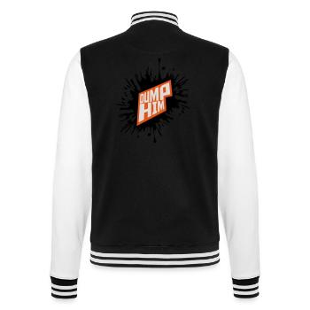 dump him Zitat Logo - College-Sweatjacke - Schwarz/Weiß - Hinten - Marisol (170cm)