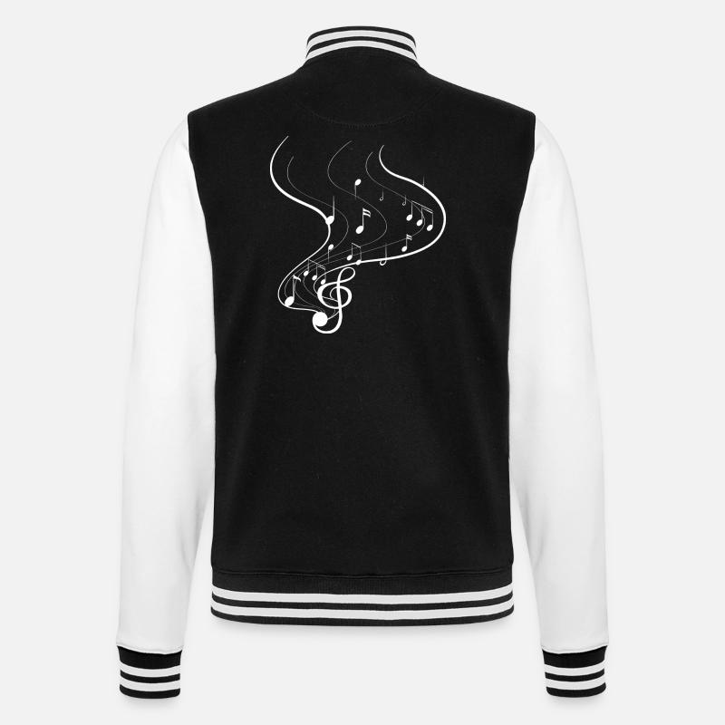 Dancing Dance Music - College Sweat Jacket - black/white