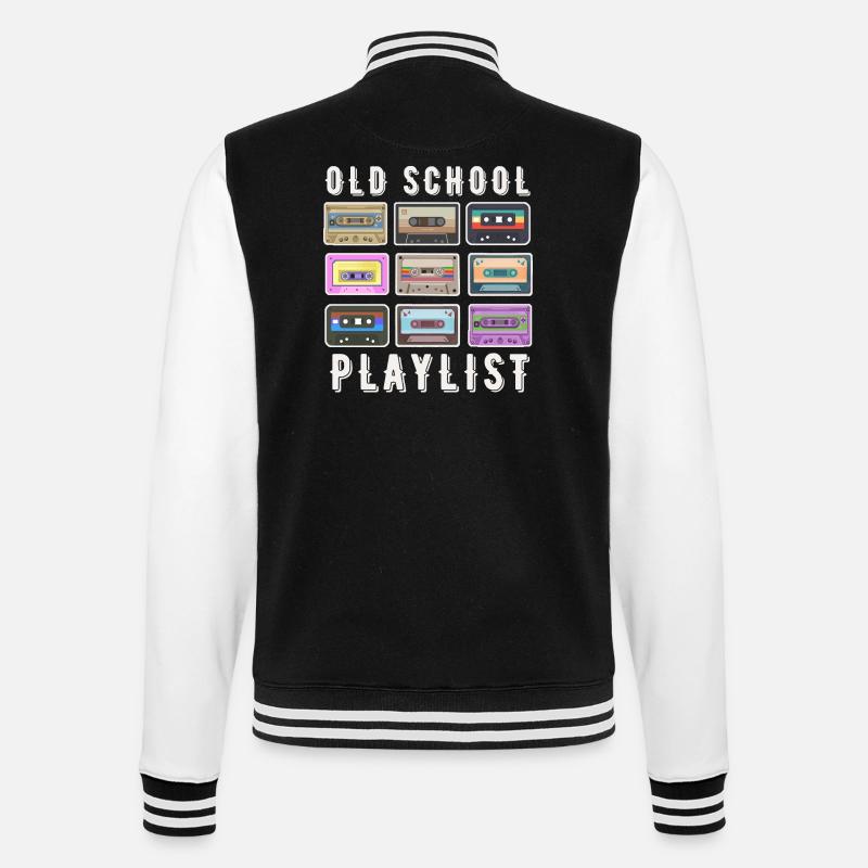 OLD SCHOOL PLAYLIST - Veste Teddy - noir/blanc
