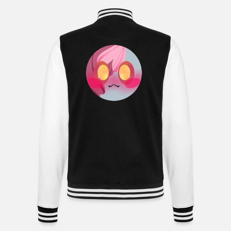 Bubble - College-Sweatjacke - Schwarz/Weiß