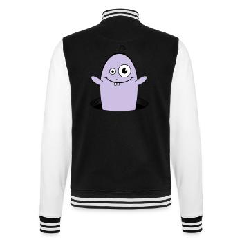 WILLY the friendly worm 1 - College Sweat Jacket - black/white - Back - Marisol (170cm)