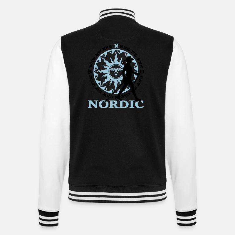 Nordic 2C - Farbwechsel - College-Sweatjacke - Schwarz/Weiß