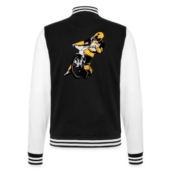 Speedway Racing - College-Sweatjacke - Schwarz/Weiß - Hinten - Marisol (170cm)
