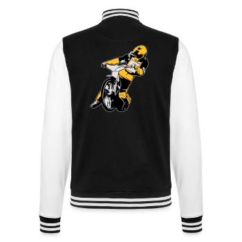 Speedway Racing - College-Sweatjacke - Schwarz/Weiß - Hinten - Marisol (170cm)