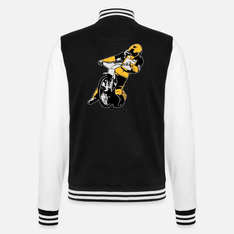 Speedway Racing - College Sweat Jacket - black/white