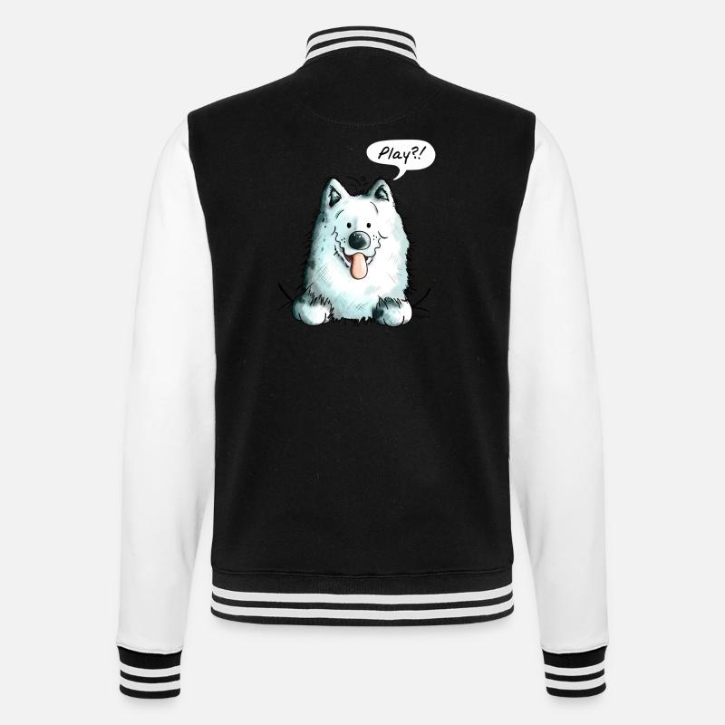 Samoyède Play - Samoyeds - Sabaka - Sobaka - Veste Teddy - noir/blanc