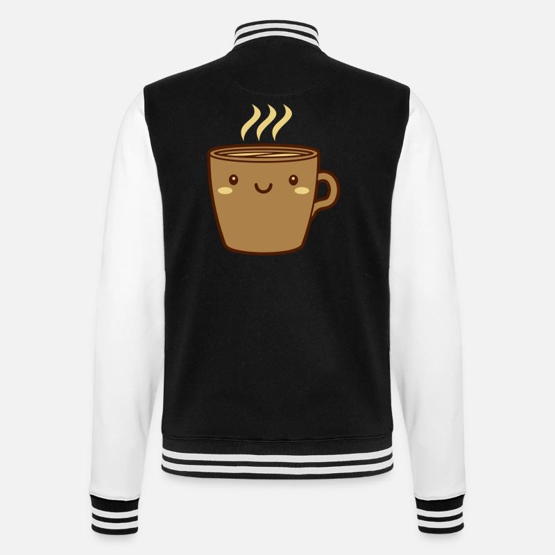 Mignon tasse de café - Veste Teddy - noir/blanc