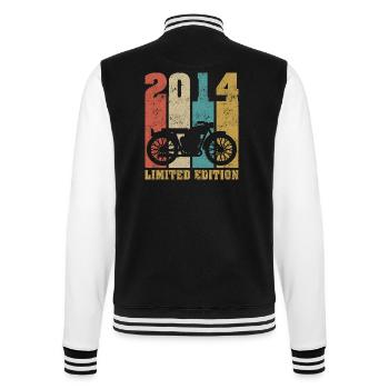 Vintage Moto 2014 Rétro Cadeau D'anniversaire - Veste Teddy - noir/blanc - Dos - Marisol (170cm)
