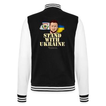 Ukraine West Virginia - College-Sweatjacke - Schwarz/Weiß - Hinten - Marisol (170cm)